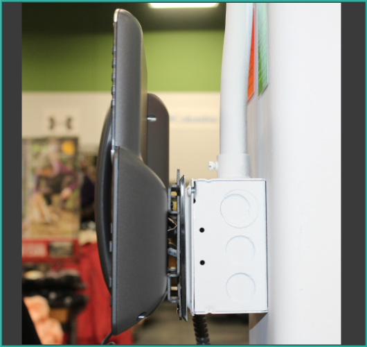 pole phone side view